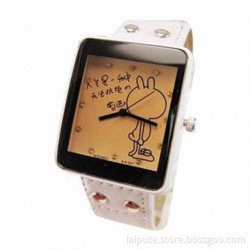 TUZKI Fashion Watch, Nice Choice as Gift for Friends, Leather Band and Big Face Watch